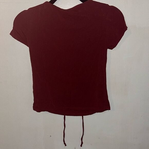 Maroon T Shirt Women’s Size S - Picture 2 of 2